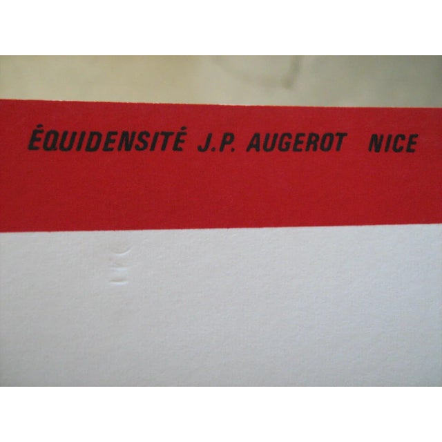 Nice Poster by Jean-Pierre Augerot for Roger Klein, 1972 For Sale - Image 6 of 7