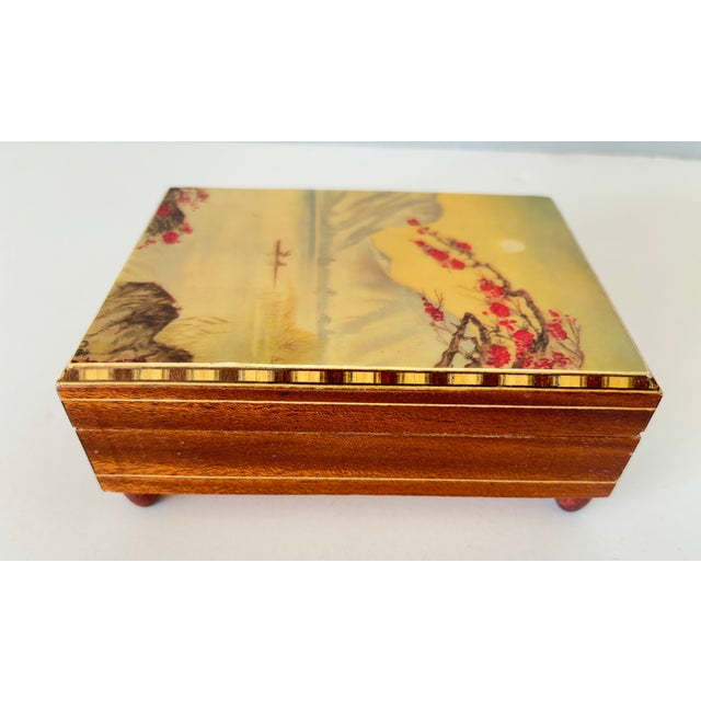 Vintage Japanese Music Box With Swiss Reuge Movement, 1960s For Sale - Image 13 of 16