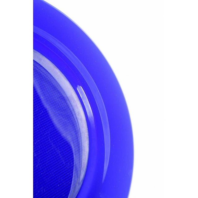 Scandinavian Art Glass Charger Plates in Deep Cobalt-Blue, 1980s, Set of 5 For Sale - Image 3 of 5