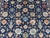 Navy Blue Afghan Sultani Natural Dye Wool Rug, Persian Floral Botanical Design, 8′2″ × 9′11″ For Sale - Image 6 of 16