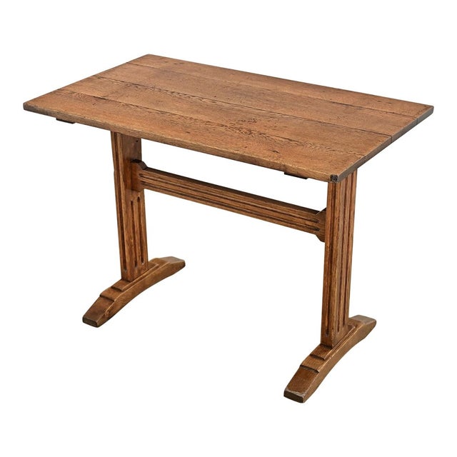 French 19th Century Oak Refectory Style Bistro Table For Sale - Image 10 of 10