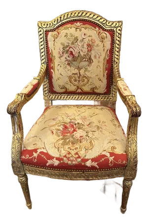 Giltwood & Tapestry Armchair