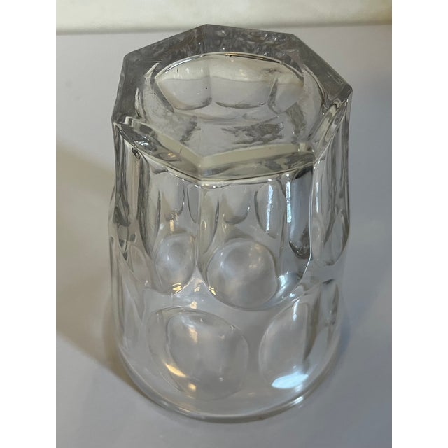 Large Antique Mid 19th Century American Classical Ashburton Flint Glass Whiskey Tumbler or Flip, Circa 1850 For Sale - Image 10 of 17