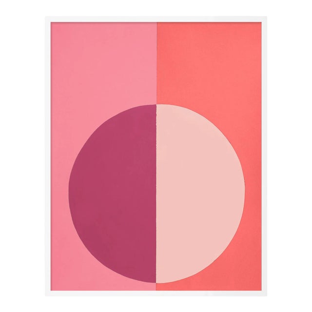 Pink Forever by Stephanie Henderson in White Frame, Large Art Print For Sale