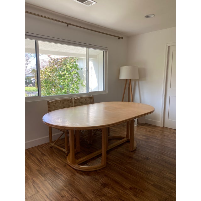 1960s McGuire San Francisco Extendable Dining Table For Sale - Image 12 of 13