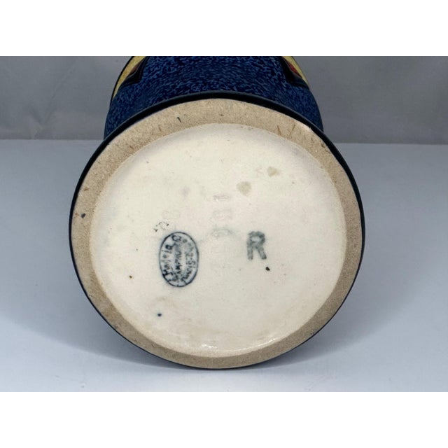 Art Deco Czech Amphora Vase: Geometric Design, c. 1920s For Sale - Image 6 of 9