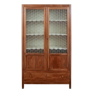 20th Century Wooden Display Cabinet For Sale