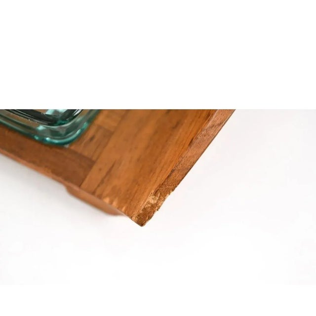 1960s Jens Quistgaard for Dansk Lattice & Glass Serving Tray For Sale - Image 11 of 13