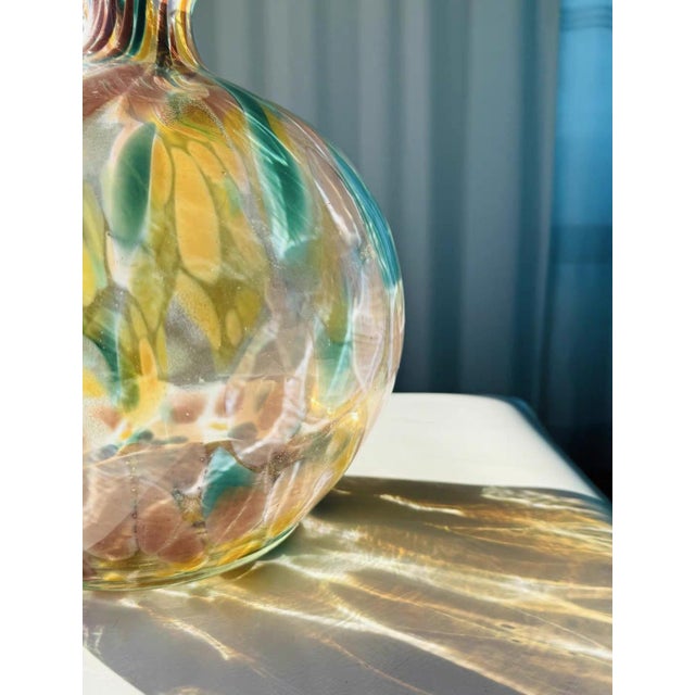 Late 20th Century Late 20th Century Colored Glazed Enamel Vase For Sale - Image 5 of 8