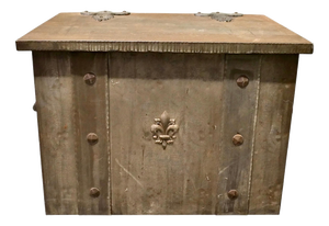 Antique Industrial Chest in Steel, 1890
