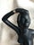 Vintage Seated African Woman Ceramic Sculpture For Sale - Image 15 of 18