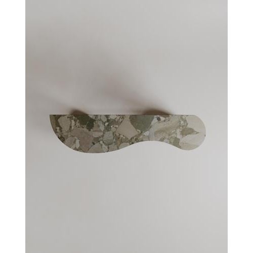 Green Marble Stone Curved Organic Dune Console by Esther Knopfler For Sale - Image 4 of 15