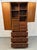 Wood Mid-Century Walnut and Chrome Armoire Dresser by Directional, Attributed For Sale - Image 7 of 11