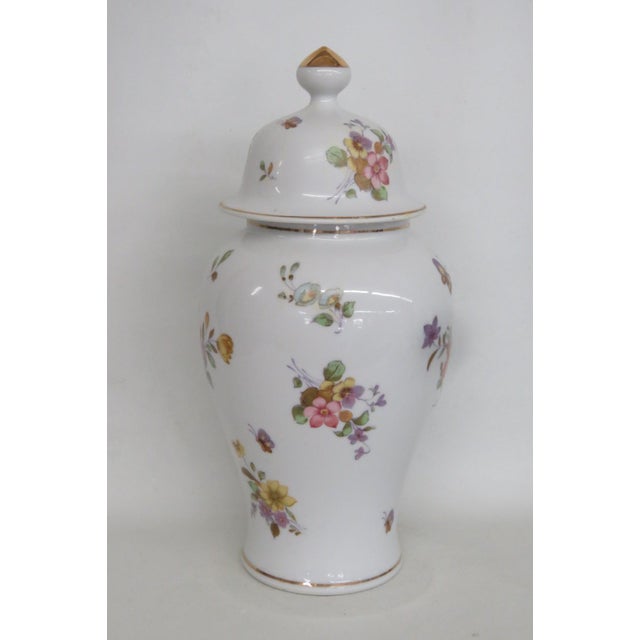 This gorgeous Lidded Ginger Jar is made out of porcelain. This beautiful urn / jar was Made in Japan by Andrea by Sadek...
