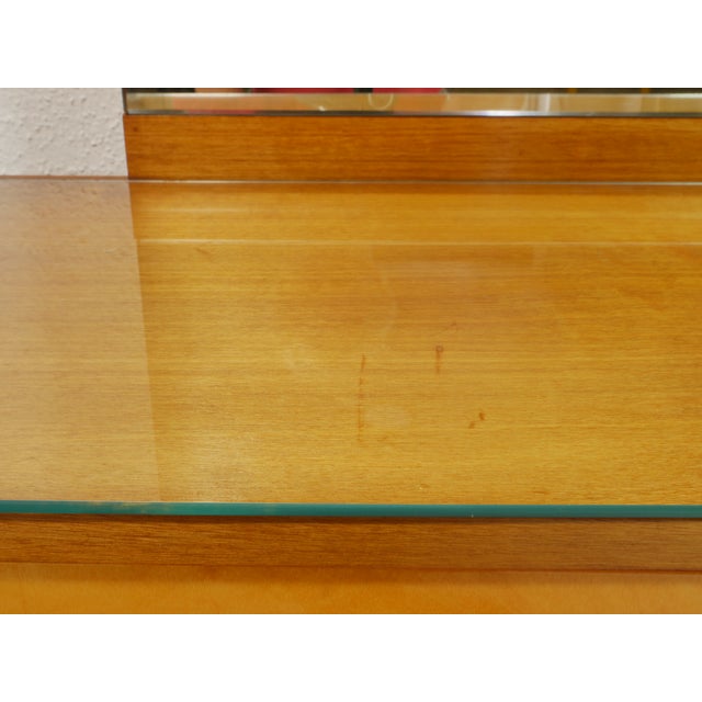 Wood Mid-Century Mirror Dressing Table, 1960s For Sale - Image 7 of 13