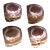 Vintage Bon Appetit Shall Napkin Rings - Set of 4 For Sale