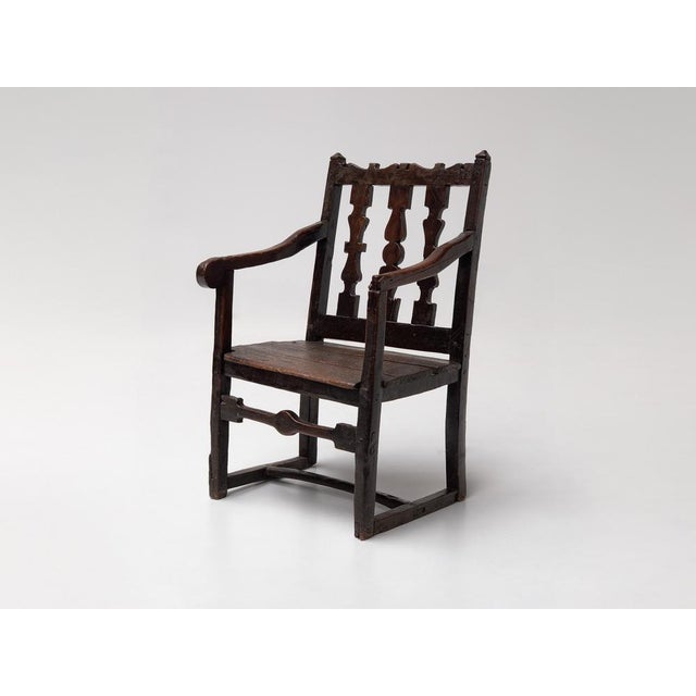 French Provincial Oak Armchair, 18th Century For Sale - Image 14 of 14