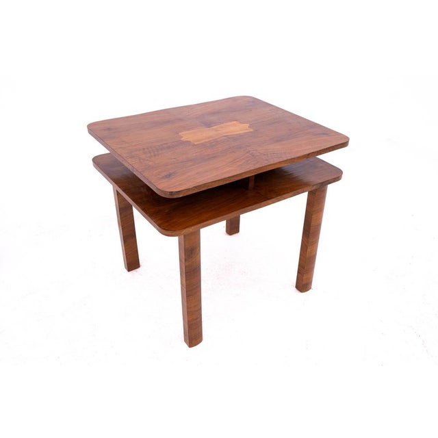 Art Deco Rectangular Coffee Table, Poland, 1940s For Sale - Image 6 of 10