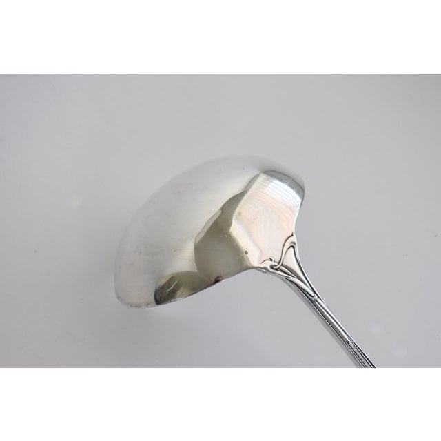 1900s Reed & Barton Art Nouveau Pat Sep. 20 1904. Silverplated Ladle 12" Ernest Meyers For Sale - Image 11 of 17