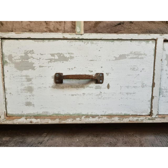 Wood Vintage French Pine Shoe Cabinet with Drawers, 1960s For Sale - Image 7 of 18