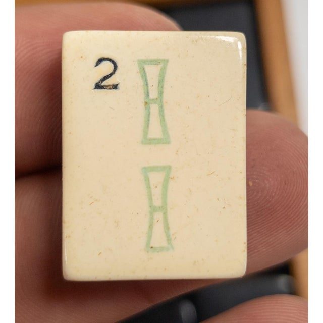 1920's Mah Jong Boardgame Set With 144 Tiles by Pung Chow For Sale - Image 14 of 18