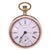 Savonette pocket watch, american waltham watch co., 14k gold, porcelain, and crystal, 1900s - usa type: pocket watch...