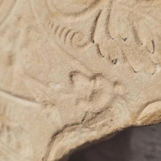 19th Century 17th Century Round Stone Carved on Each Face, 1800s For Sale - Image 5 of 15