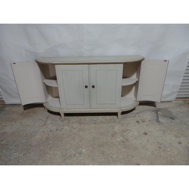 Gustavian Style Unique 4 Door 5 Drawers Sideboard For Sale - Image 11 of 12