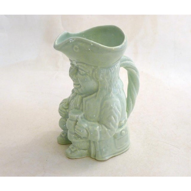 Small English Toby Jug in Pale Green Earthenware by Thomas Cone, 1890s For Sale - Image 14 of 14