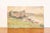 A French watercolor on paper painting from the 20th century depicting a medieval château along the Vienne river. This...