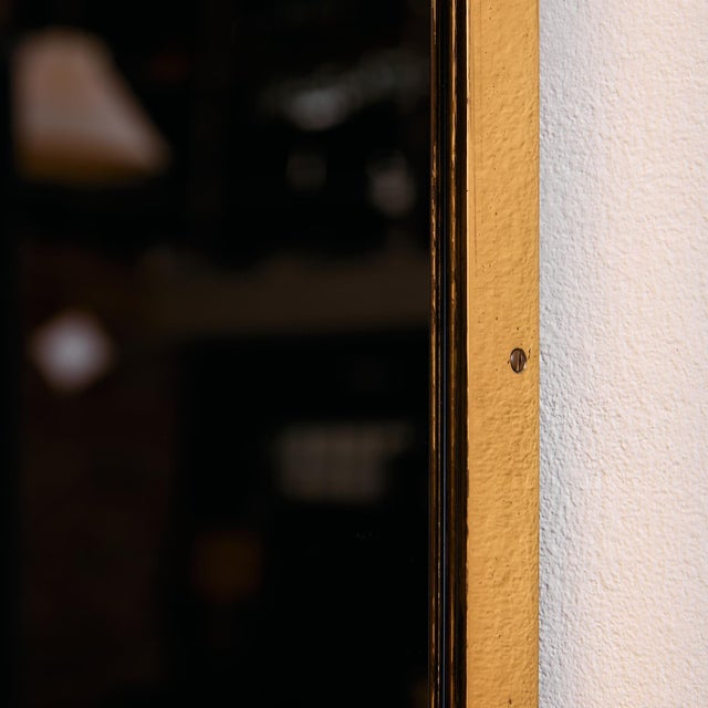 Metal and Brass Framed Mirror For Sale - Image 11 of 18