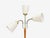 1950s 1950s Swedish Modern, Floor Lamp, Stained Wood, Fabric, Sweden For Sale - Image 5 of 13