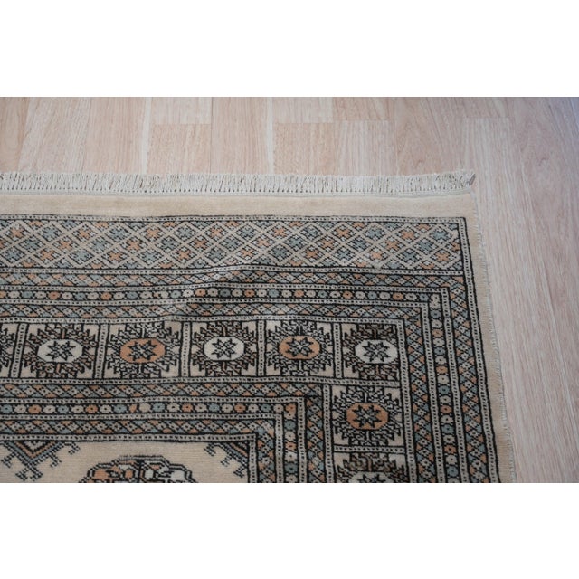 2020s 4x6 Rustic Nina Beige Floral Traditional Hand Knotted Wool Carpet Rug For Sale - Image 5 of 6