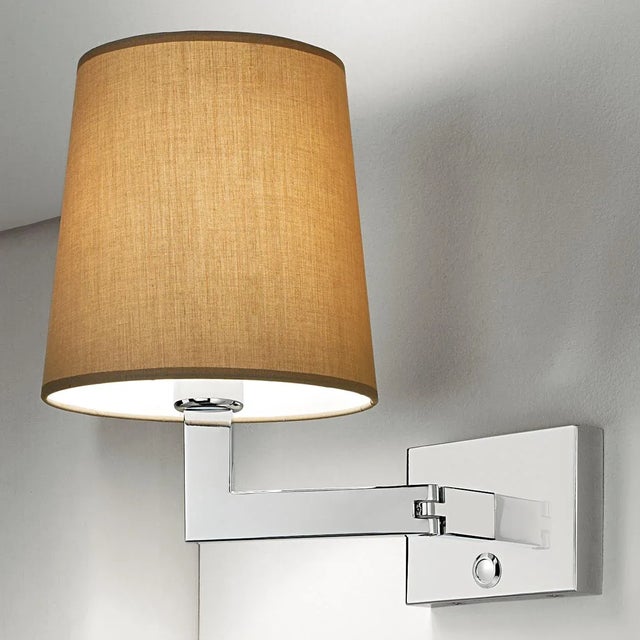 Art Deco Polished Chrome Swivel Arm Wall Light For Sale - Image 3 of 5