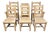 Bleached Oak Farmhouse Dining Chairs, 1940, Set of 6 For Sale