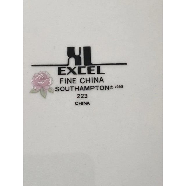 Vintage Southampton 223 by Excel Fine China Set for 11 - 77 Pieces Excellent "Mint" Condition. For Sale - Image 4 of 12