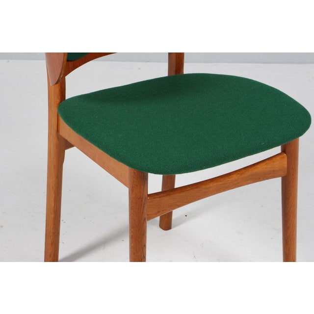 Danish Model 107 Armchair in Oak Frame from Hans Olsen, 1960s For Sale - Image 6 of 8