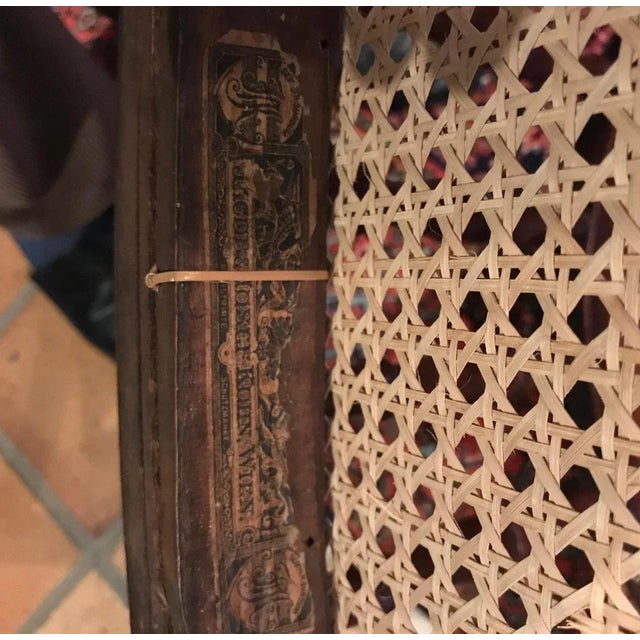 Cane Tripod Chair from Thonet Kohn, 1910s For Sale - Image 6 of 10