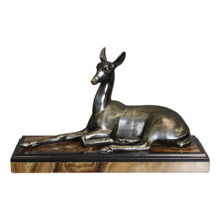 Irénée Rochard, Art Deco Antelope, 1920s, Babbitt For Sale