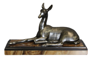 Irénée Rochard, Art Deco Antelope, 1920s, Babbitt