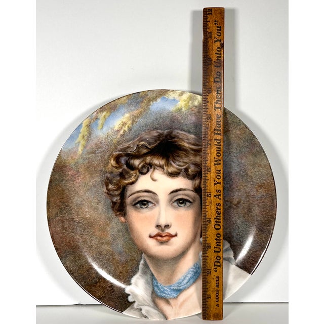 Haviland Limoges Hand Painted Portrait Plate C. 1876-1886 For Sale - Image 12 of 14