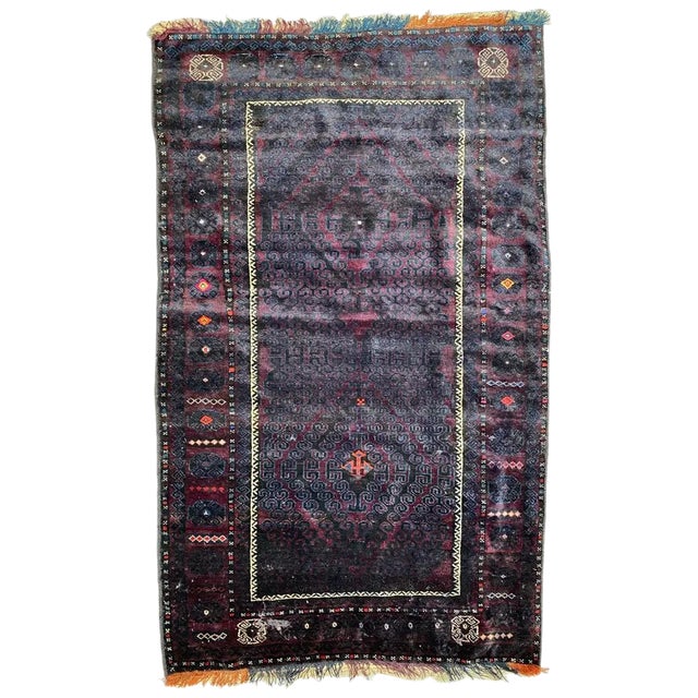 Afghan Grey Baluch Rug For Sale