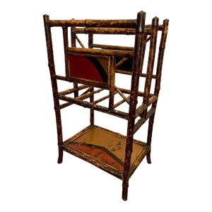 19th Century Chinoiserie English Bamboo Magazine Stand