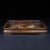 Square Wooden Tray With Mother-of-Pearl Bird and Floral Inlay For Sale - Image 4 of 10