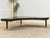 Mid 20th Century Curved Black Cerrused Distressed Coffee Table With Brass Accents For Sale - Image 9 of 12
