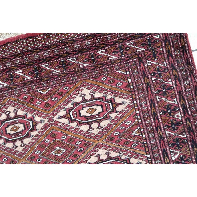 1970s 1970s Handmade Vintage Afghan Ersari Rug 4' X 6' For Sale - Image 5 of 13