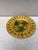 French Majolica acanthus leaves plates, circa 1880. Rare yellow background usually found in green.