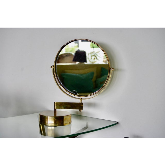 Brass Table Mirror by Hans Agne Jakobsson, Sweden, 1960s For Sale - Image 10 of 10