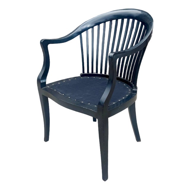 1970s Jack Lenor Larsen Bankers Armchair For Sale