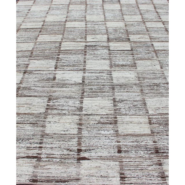 Early 21st Century Modern Checkerboard Piled Rug by Keivan Woven Arts 10'0 X 13'10 For Sale - Image 5 of 14